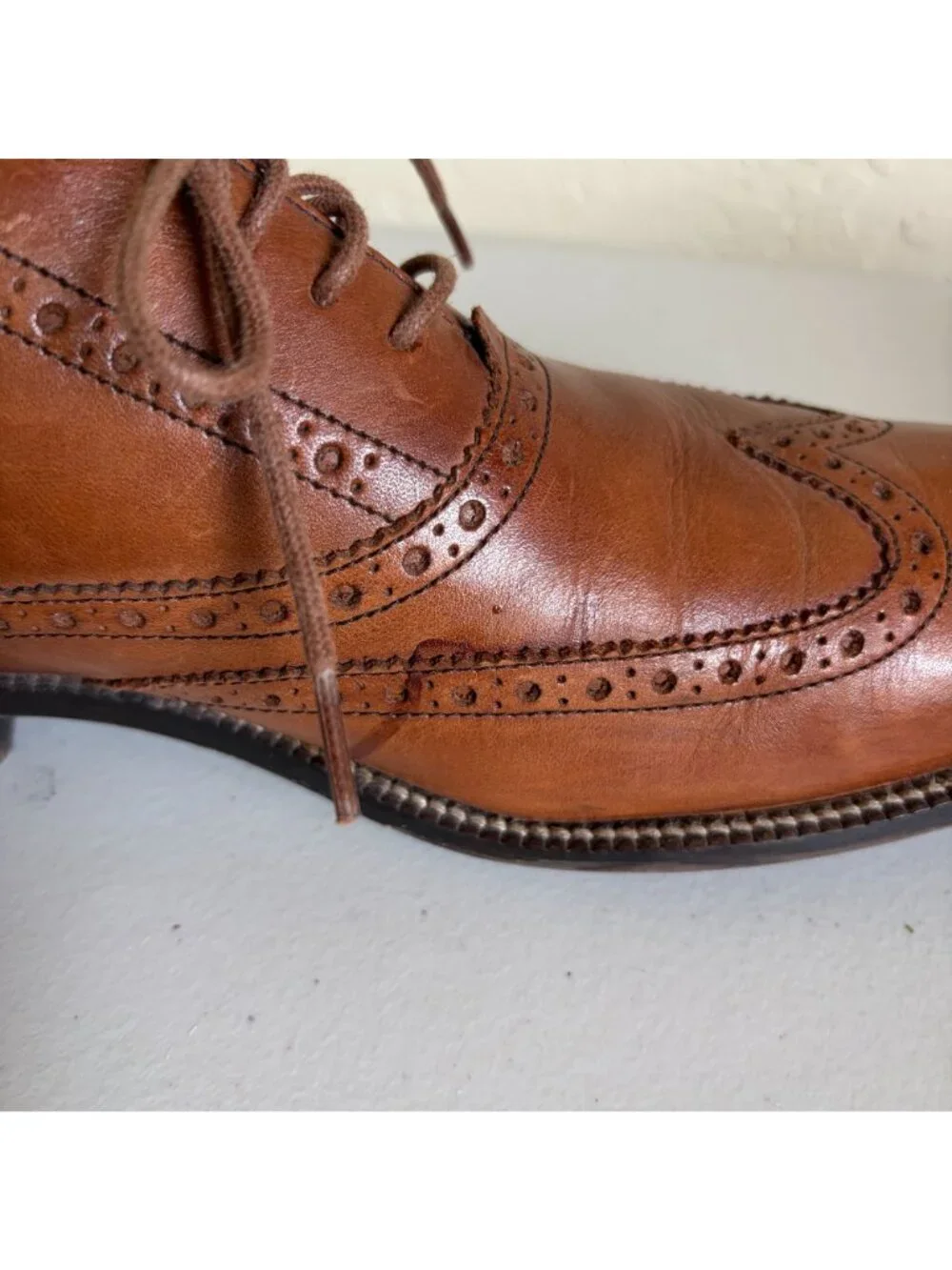 Cole Haan Williams Wingtip Oxford British Tan Men's US 8